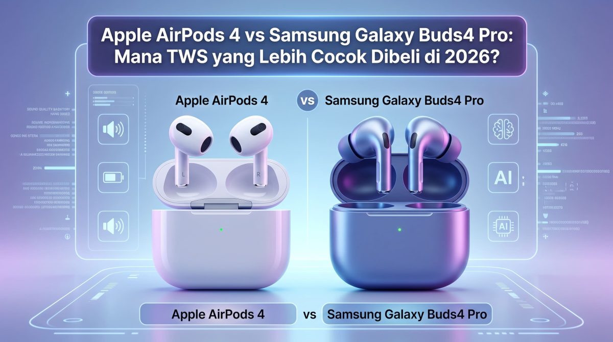 Apple AirPods 4 vs Samsung Galaxy Buds4 Pro: Mana TWS yang Lebih Cocok Dibeli di 2026?
