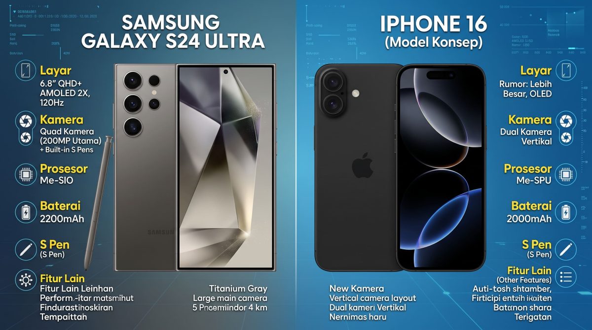 iPhone 16 vs Samsung Galaxy S24 Ultra: Mana yang Worth It di 2026?